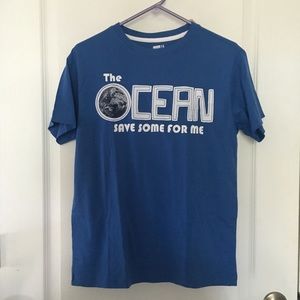 Crazy 8 Boys XL (14) Blue Save the Ocean t-shirt